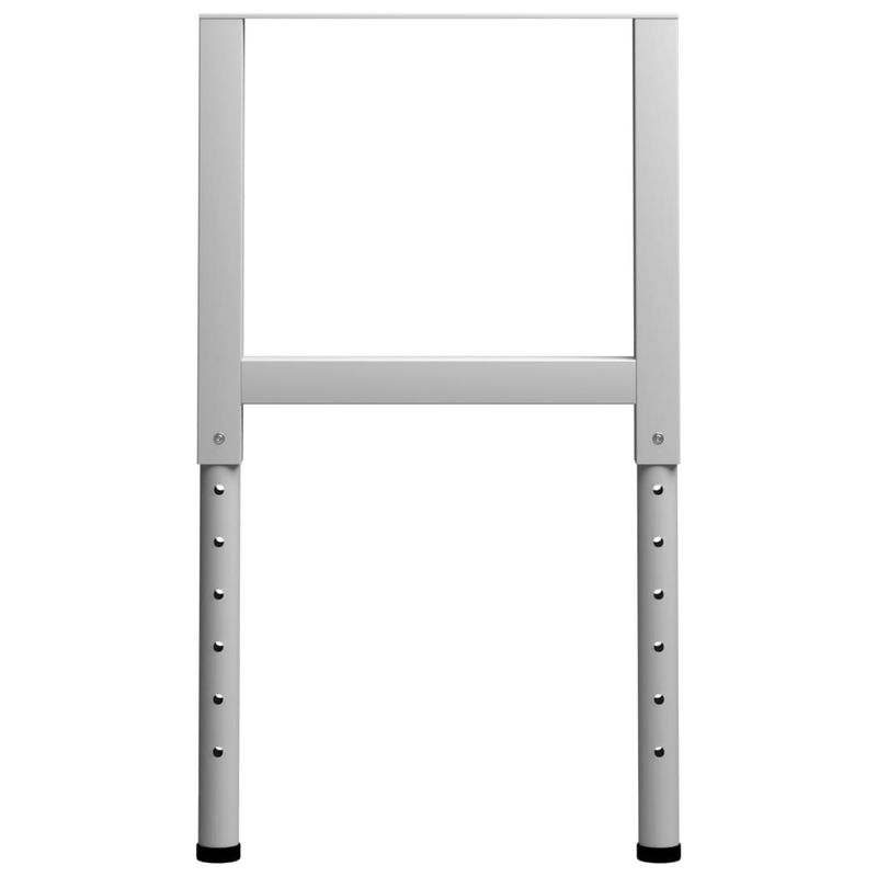 Casa si Gradina - Mobilier - Feronerie si accesorii mobila - Cadre banc lucru reglabile , 2 buc., gri, 55x(69-95,5) cm, metal - Infinity.ro