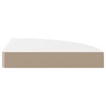 Casa si Gradina - Mobilier - Biblioteci si rafturi - Rafturi - Raft coltar de perete, alb extralucios, 25 x 25 x 3,8 cm, MDF - Infinity.ro