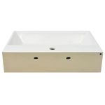 Casa si Gradina - Sanitare - Lavoar baie si accesorii - Lavoare si piedestale - Chiuveta baie, ceramica 60,5x42,5x14,5 cm, alb - Infinity.ro