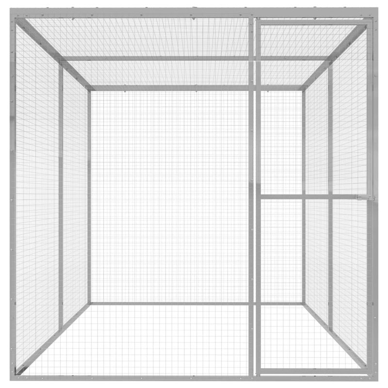 Petshop - Accesorii petshop - Culcusuri si custi - Custi interior si exterior - Cusca pentru pisici, 3x1,5x1,5 m, otel galvanizat - Infinity.ro