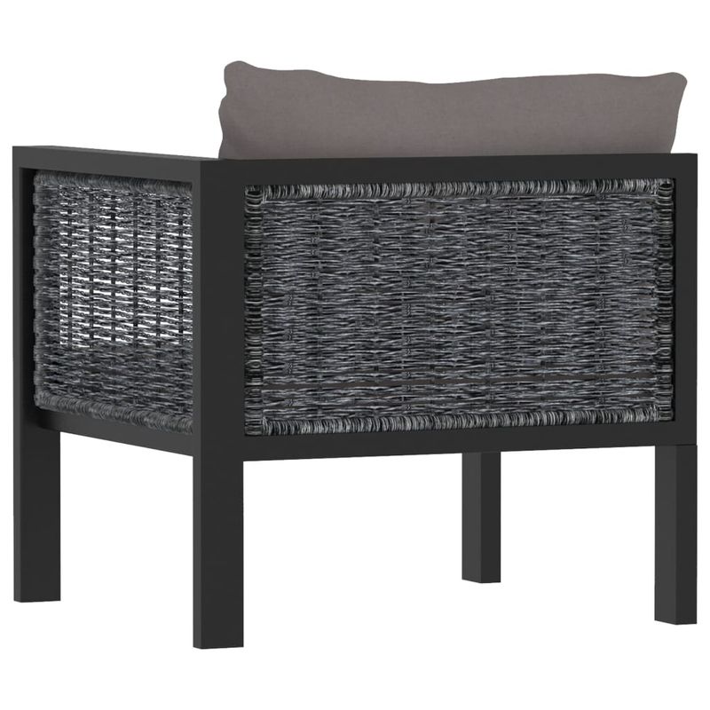 Casa si Gradina - Gradina si terasa - Mobilier exterior - Canapele si fotolii gradina - Canapea modulara cu pernă, cotiera stanga, antracit, poliratan, model canapea colț stânga cu 1 pernă de spate - Infinity.ro