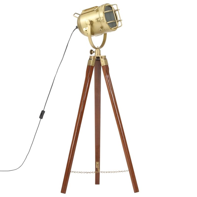 Casa si Gradina - Corpuri si surse de iluminat - Veioze si lampi - Lampadare - Lampa de podea cu trepied, 97 cm, lemn masiv de mango - Infinity.ro