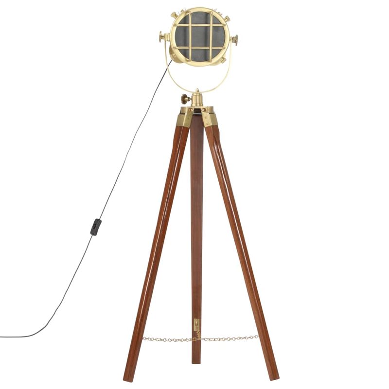 Casa si Gradina - Corpuri si surse de iluminat - Veioze si lampi - Lampadare - Lampa de podea cu trepied, 97 cm, lemn masiv de mango - Infinity.ro