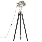Casa si Gradina - Corpuri si surse de iluminat - Veioze si lampi - Lampadare - Lampa de podea cu trepied, negru, 97 cm, lemn masiv de mango - Infinity.ro