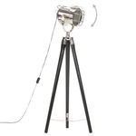 Casa si Gradina - Corpuri si surse de iluminat - Veioze si lampi - Lampadare - Lampa de podea cu trepied, negru, 97 cm, lemn masiv de mango - Infinity.ro