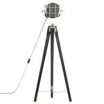 Casa si Gradina - Corpuri si surse de iluminat - Veioze si lampi - Lampadare - Lampa de podea cu trepied, negru, 97 cm, lemn masiv de mango - Infinity.ro