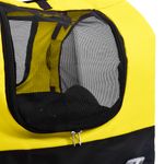 Petshop - Accesorii petshop - Culcusuri si custi - Genti si articole transport - Remorca bicicleta & carucior 2-in-1 animale, galben si negru - Infinity.ro