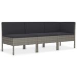 Casa si Gradina - Gradina si terasa - Mobilier exterior - Seturi mobila gradina - Set mobilier relaxare gradina cu perne, 3 piese, poliratan, număr de articole 3 - Infinity.ro