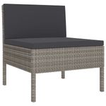 Casa si Gradina - Gradina si terasa - Mobilier exterior - Seturi mobila gradina - Set mobilier relaxare gradina cu perne, 3 piese, poliratan, număr de articole 3 - Infinity.ro