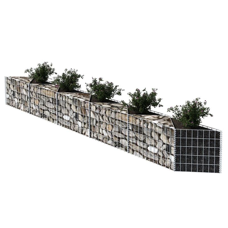 Casa si Gradina - Gradina si terasa - Garduri, panouri si accesorii - Cos gabion, 300 x 30 x 50 cm, otel galvanizat - Infinity.ro
