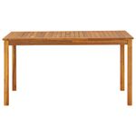 Casa si Gradina - Gradina si terasa - Mobilier exterior - Mese gradina - Masa de gradina, 140 x 80 x 74 cm, lemn masiv de acacia - Infinity.ro