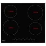 Electronice si Electrocasnice - Aragazuri, cuptoare si hote - Plite incorporabile - Plite electrice - Plita ceramica cu 4 arzatoare, control tactil, 6000 W - Infinity.ro