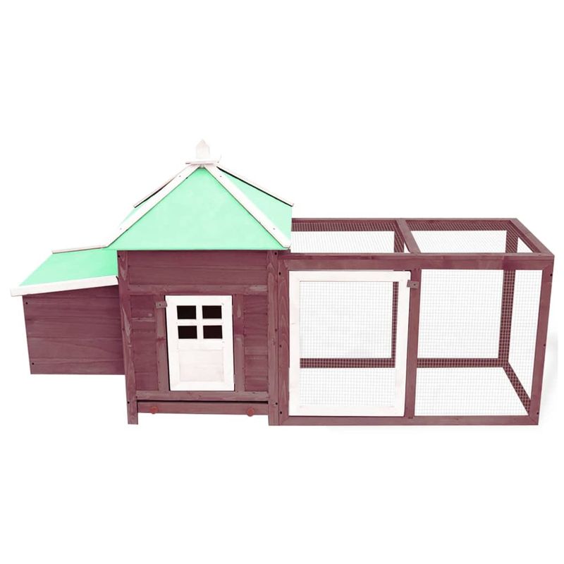 Petshop - Accesorii petshop - Culcusuri si custi - Custi interior si exterior - Cotet de pasari pentru exterior, cafeniu, 190x72x102 cm, lemn de brad - Infinity.ro