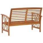 Casa si Gradina - Gradina si terasa - Mobilier exterior - Bancute de gradina - Banca de gradina, 119 cm, lemn masiv de acacia - Infinity.ro