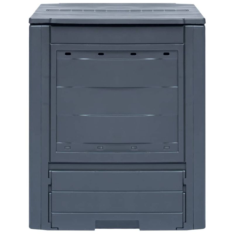 Casa si Gradina - Gradinarit si plante - Unelte gradinarit - Compostoare gradina - Compostor de gradina, 2 buc., gri, 60 x 60 x 73 cm, 520 L - Infinity.ro