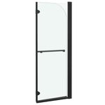 Casa si Gradina - Sanitare - Cazi si cabine de dus - Cabine dus - Cabina de dus pliabila, 2 panouri, negru, 95 x 140 cm, ESG - Infinity.ro