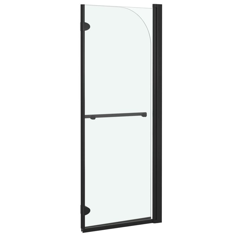 Casa si Gradina - Sanitare - Cazi si cabine de dus - Cabine dus - Cabina de dus pliabila, 2 panouri, negru, 95 x 140 cm, ESG - Infinity.ro
