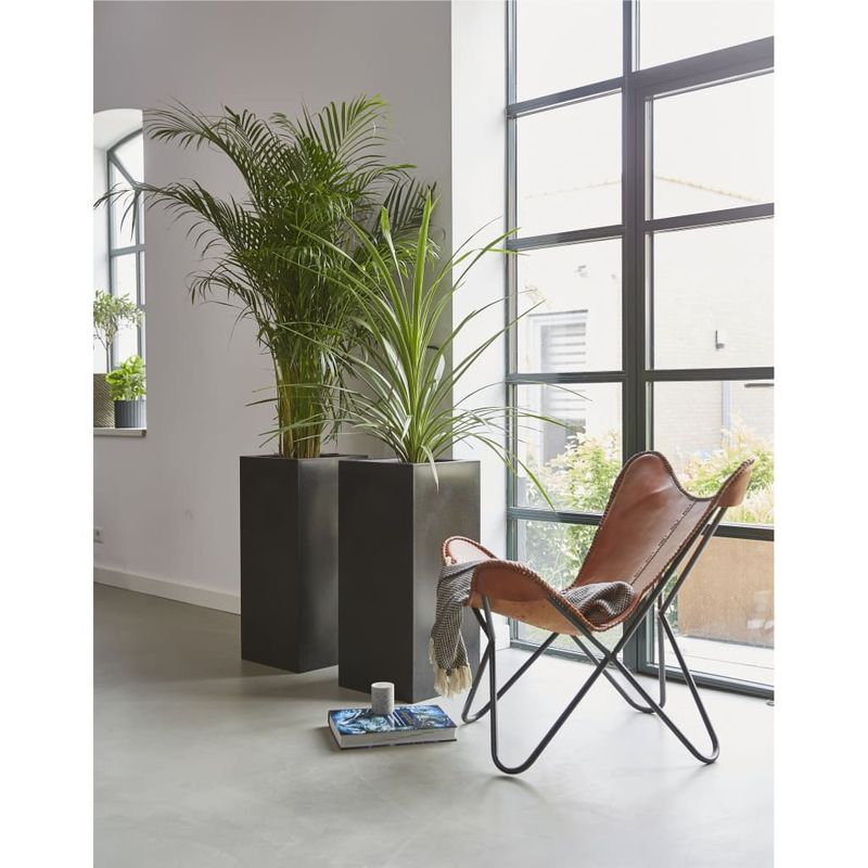 Casa si Gradina - Gradinarit si plante - Plante si ghivece - Ghivece si suporturi - Capi Jardiniera Urban Smooth, negru, 36x79 cm,  dreptunghiulara - Infinity.ro