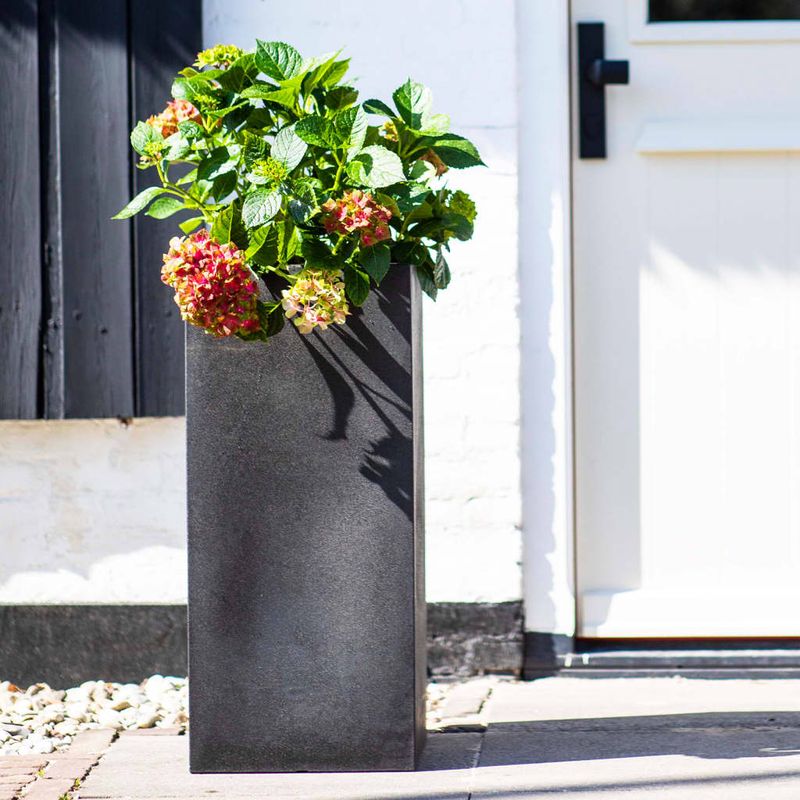 Casa si Gradina - Gradinarit si plante - Plante si ghivece - Ghivece si suporturi - Capi Jardiniera Urban Smooth, negru, 36x79 cm,  dreptunghiulara - Infinity.ro