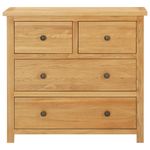 Casa si Gradina - Mobilier - Comode si corpuri - Comode - Dulap cu sertare, 80 x 35 x 75 cm, lemn masiv stejar, maro - Infinity.ro