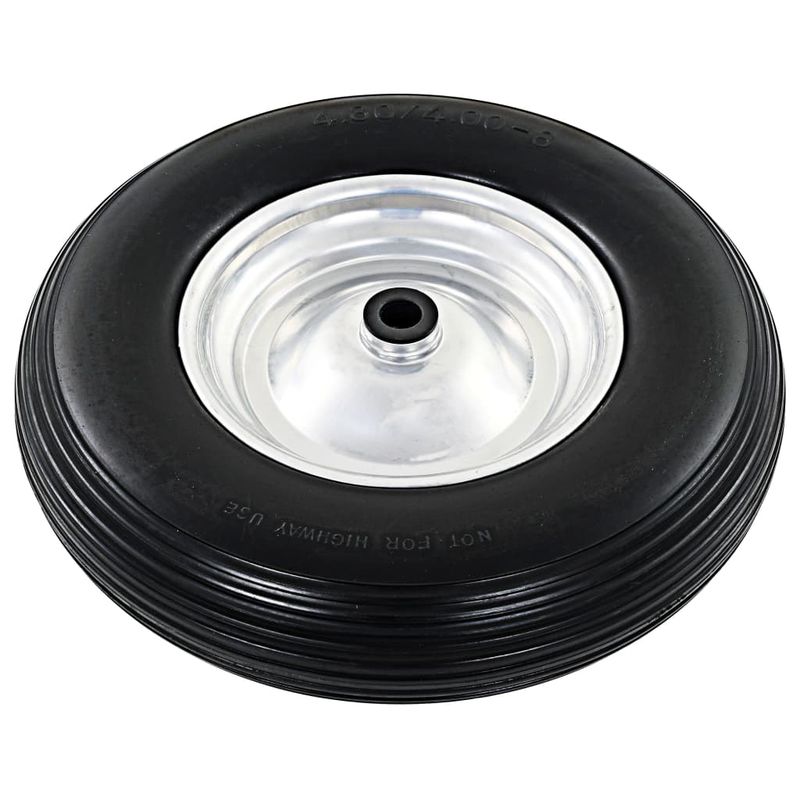 Casa si Gradina - Mobilier - Feronerie si accesorii mobila - Roata de roaba cu osie, 4.00-8, PU solid, 390 mm - Infinity.ro