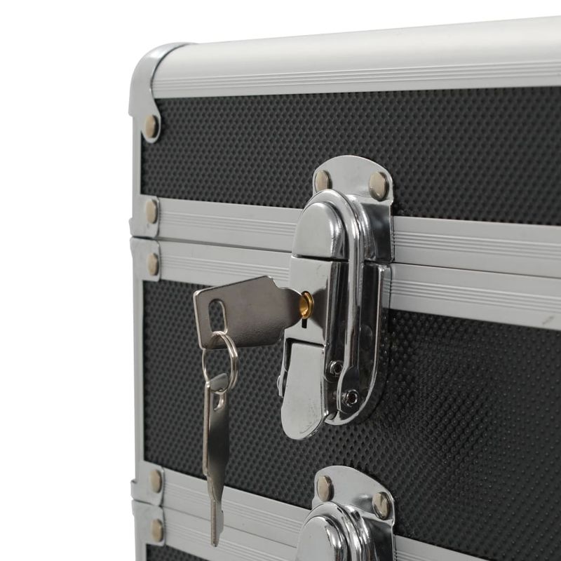 Ingrijire personala si Cosmetice - Machiaj - Portfarduri si genti cosmetice - Troler de cosmetice, negru, aluminiu - Infinity.ro