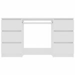 Casa si Gradina - Mobilier - Mese si birouri - Birouri - Birou de scris, alb, 140 x 50 x 77 cm, PAL - Infinity.ro