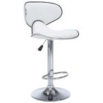 Casa si Gradina - Mobilier - Scaune si fotolii - Scaune - Scaune de bar, 2 buc., alb, piele ecologica - Infinity.ro