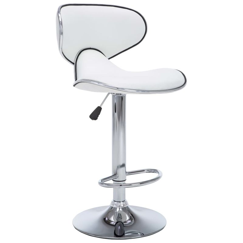 Casa si Gradina - Mobilier - Scaune si fotolii - Scaune - Scaune de bar, 2 buc., alb, piele ecologica - Infinity.ro