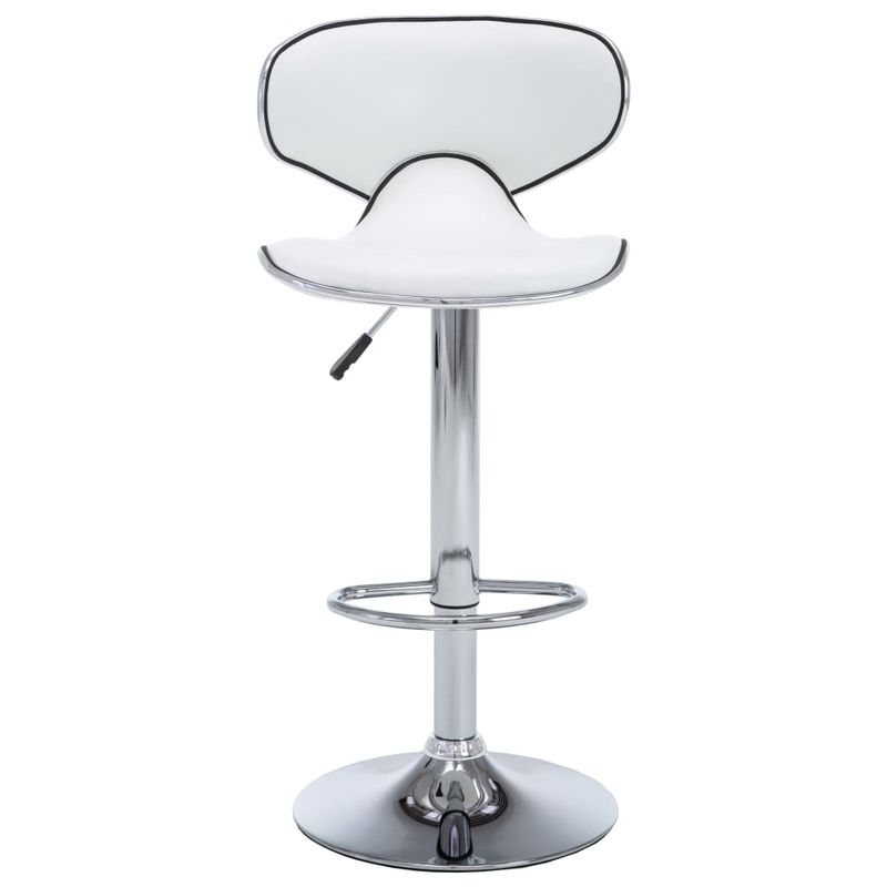 Casa si Gradina - Mobilier - Scaune si fotolii - Scaune - Scaune de bar, 2 buc., alb, piele ecologica - Infinity.ro