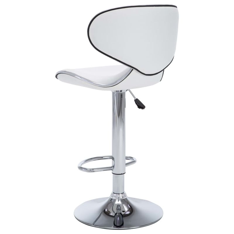 Casa si Gradina - Mobilier - Scaune si fotolii - Scaune - Scaune de bar, 2 buc., alb, piele ecologica - Infinity.ro
