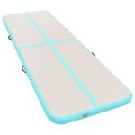 Sport si Outdoor - Fitness - Accesorii fitness - Saltele fitness - Saltea gimnastica gonflabila cu pompa verde 500x100x10cm PVC - Infinity.ro