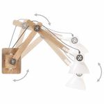 Casa si Gradina - Corpuri si surse de iluminat - Veioze si lampi - Lampadare - Lampa de perete, stil industrial, alb, rotund, E27 - Infinity.ro