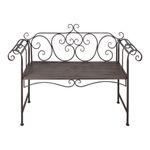 Casa si Gradina - Gradina si terasa - Mobilier exterior - Bancute de gradina - Banca de gradina, maro invechit, 132 cm, otel - Infinity.ro