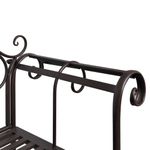 Casa si Gradina - Gradina si terasa - Mobilier exterior - Bancute de gradina - Banca de gradina, maro invechit, 132 cm, otel - Infinity.ro