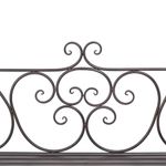 Casa si Gradina - Gradina si terasa - Mobilier exterior - Bancute de gradina - Banca de gradina, maro invechit, 132 cm, otel - Infinity.ro