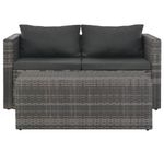Casa si Gradina - Gradina si terasa - Mobilier exterior - Seturi mobila gradina - Set mobilier de gradina cu perne, 6 piese, gri, poliratan - Infinity.ro