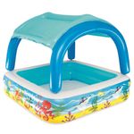 Casa si Gradina - Gradina si terasa - Piscine si accesorii - Piscine - Bestway Piscina de joaca & baldachin, albastru, 140x140x114 cm, 52192 - Infinity.ro