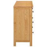 Casa si Gradina - Mobilier - Comode si corpuri - Comode - Dulap cu sertare, 105 x 33,5 x 73 cm, lemn masiv stejar, maro - Infinity.ro