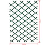 Casa si Gradina - Gradina si terasa - Garduri, panouri si accesorii - Nature Gard de gradina tip Trellis, 50 x 150 cm PVC, verde, 6040702 - Infinity.ro