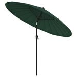 Casa si Gradina - Gradina si terasa - Umbrele si pavilioane - Umbrele - Umbrela de soare de exterior, stalp aluminiu, verde, 270 cm - Infinity.ro