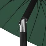 Casa si Gradina - Gradina si terasa - Umbrele si pavilioane - Umbrele - Umbrela de soare de exterior, stalp aluminiu, verde, 270 cm - Infinity.ro