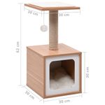 Petshop/Accesorii petshop/Jucarii animale/Ansambluri de joaca - Ansamblu pentru pisici, covoras din funie de sisal, 62 cm - Infinity.ro