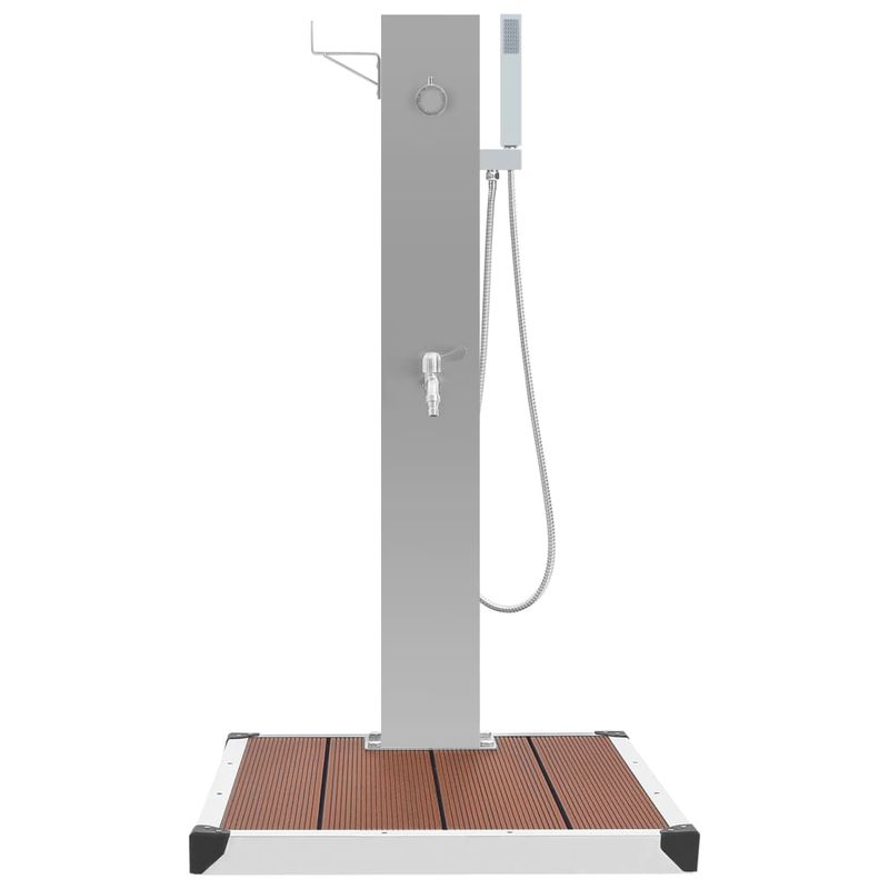 Casa si Gradina - Gradina si terasa - Piscine si accesorii - Accesorii piscine - Dus de exterior cu cadita, WPC si otel inoxidabil - Infinity.ro