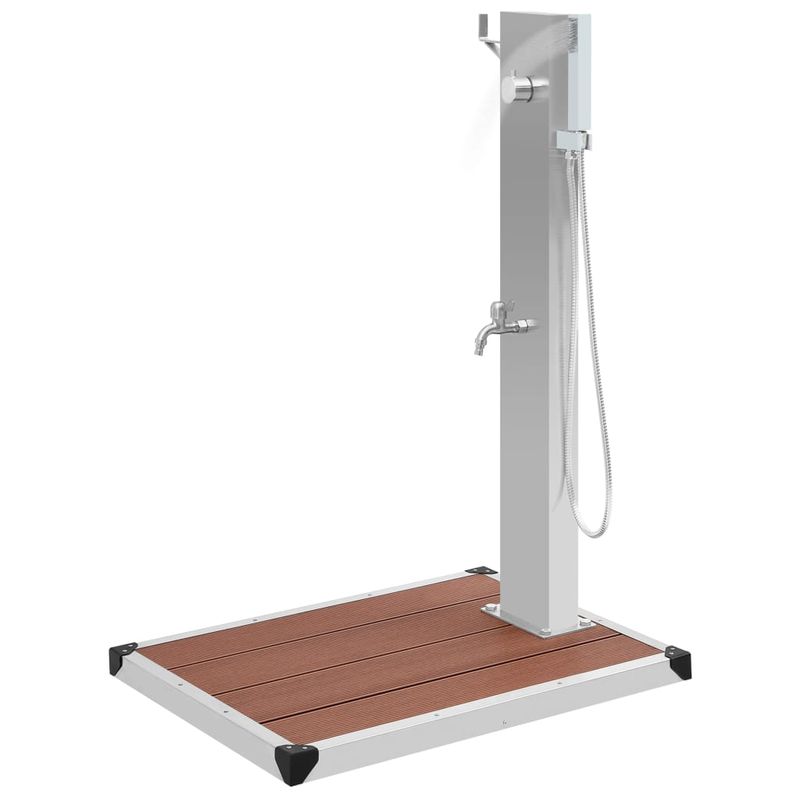 Casa si Gradina - Gradina si terasa - Piscine si accesorii - Accesorii piscine - Dus de exterior cu cadita, WPC si otel inoxidabil - Infinity.ro