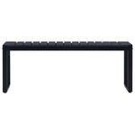 Casa si Gradina - Gradina si terasa - Mobilier exterior - Bancute de gradina - Banca de gradina, negru, 120,5 cm, placa PS - Infinity.ro