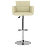 Casa si Gradina - Mobilier - Scaune si fotolii - Scaune - Scaune de bar, 2 buc., crem, piele ecologica - Infinity.ro