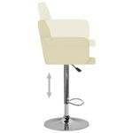 Casa si Gradina - Mobilier - Scaune si fotolii - Scaune - Scaune de bar, 2 buc., crem, piele ecologica - Infinity.ro