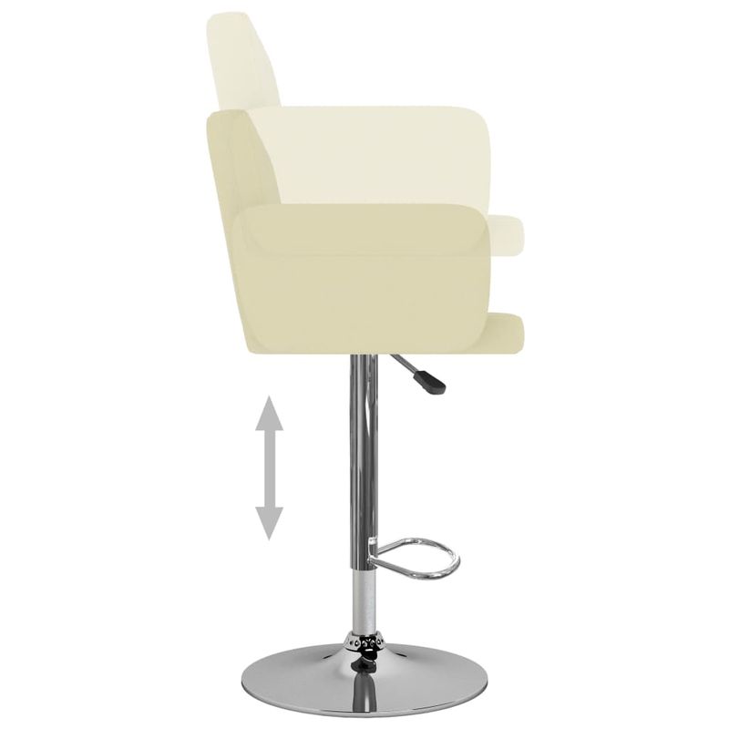 Casa si Gradina - Mobilier - Scaune si fotolii - Scaune - Scaune de bar, 2 buc., crem, piele ecologica - Infinity.ro