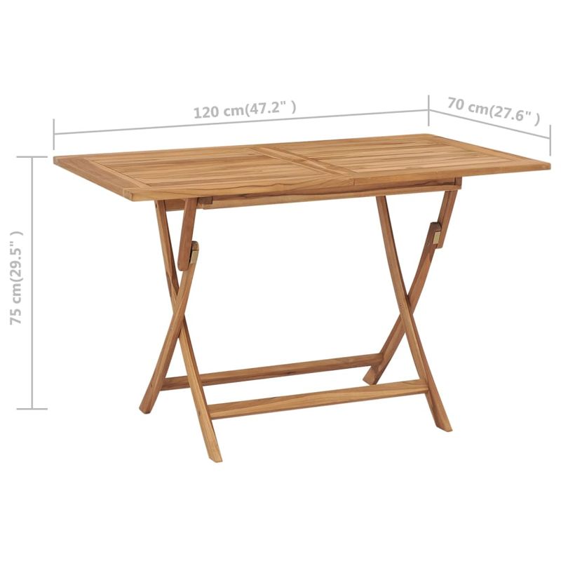 Casa si Gradina - Gradina si terasa - Mobilier exterior - Seturi mobila gradina - Set mobilier gradina, 7 piese, lemn masiv de tec - Infinity.ro
